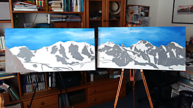 making of Bernina Palü
