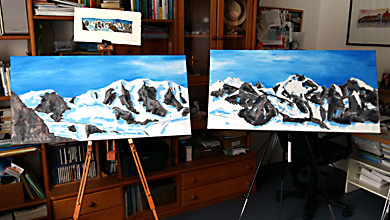 making of Bernina Palü