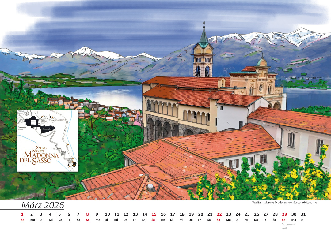 Kalender 2026 Madonna del Sasso